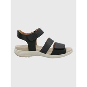 Sandalia Para Mujer Cuero Lorry Multi Strap Negro Hush Puppies