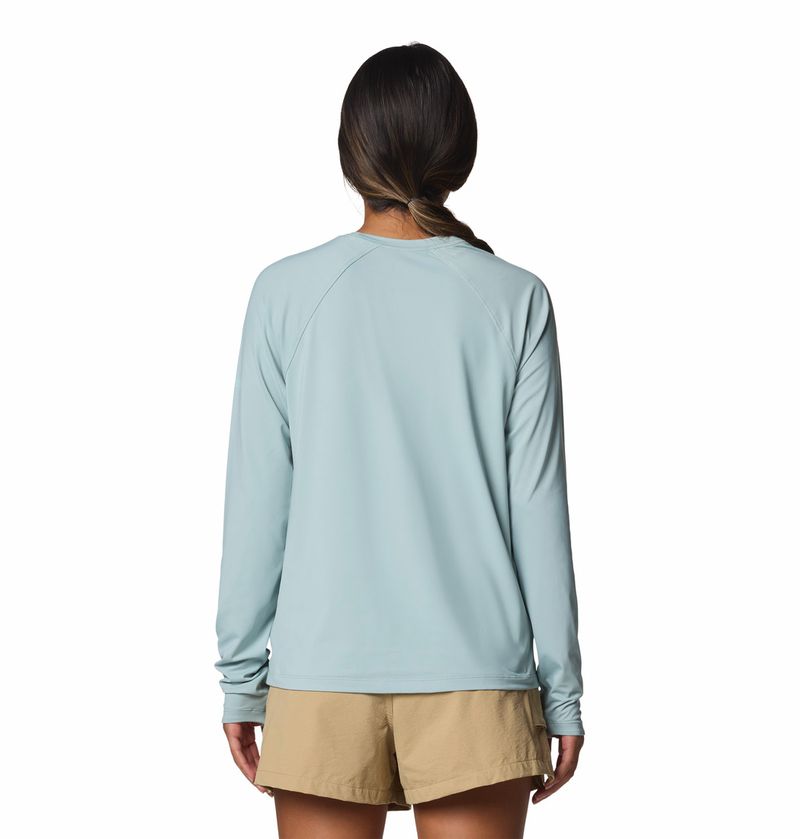 Polo-Para-Mujer-Manga-Larga-Wild-Cast™-Celeste-Vestuario