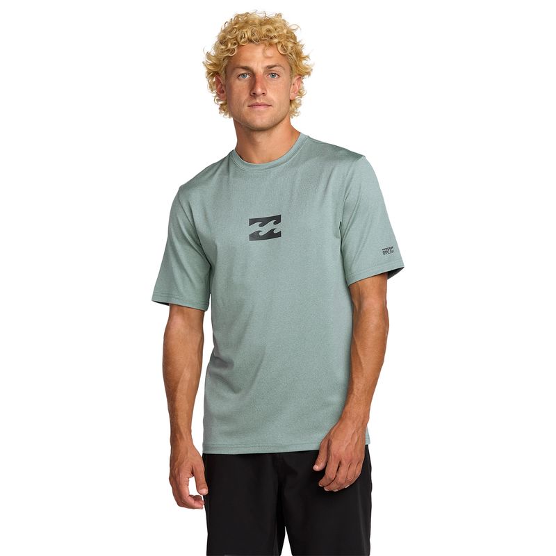 Lycra-Para-Hombre-Manga-Corta-All-Day-Wave-Celeste-Billabong