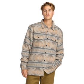 Camisa Para Hombre Manga Larga Offshore Jacquard Flannel Beige Billabong
