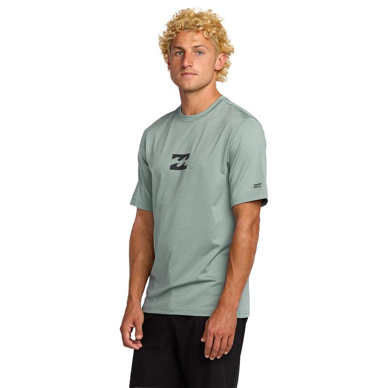 Lycra-Para-Hombre-Manga-Corta-All-Day-Wave-Celeste-Billabong