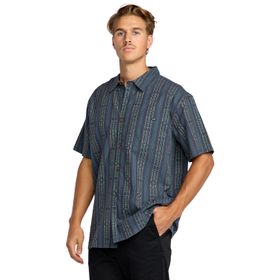 Camisa Para Hombre Manga Corta Sundays Jacquard SS Azul Billabong