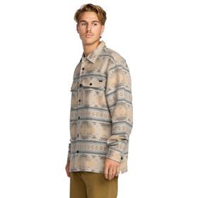 Camisa Para Hombre Manga Larga Offshore Jacquard Flannel Beige Billabong