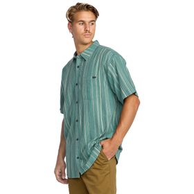 Camisa Para Hombre Manga Corta All Day Stripe SS Verde Billabong