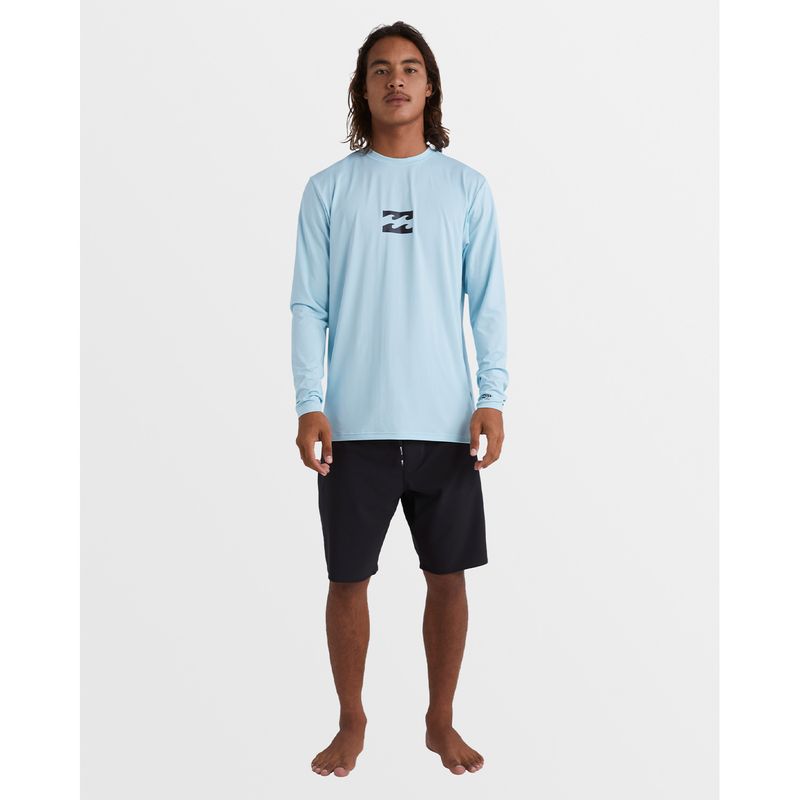 Lycra-Para-Hombre-Manga-Larga-All-Day-Wave-LF-Celeste-Billabong