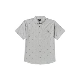 Camisa Para Hombre Manga Corta All Day Jacquard Gris Billabong
