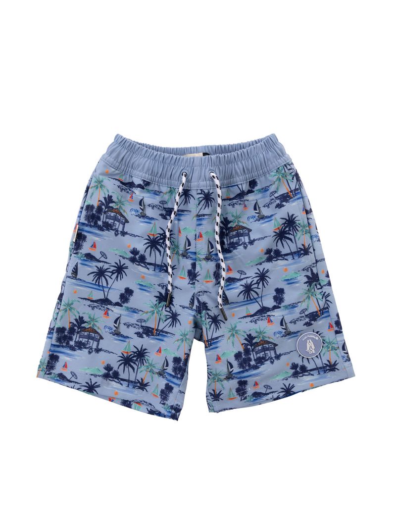 Ropa-de-Baño-Para-Niño-Poliester-Loitz-Azul-Hush-Puppies-Kids