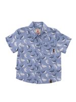 Camisa-Para-Niño-Manga-Corta-Viscosa-Guayabera-Azul-Hush-Puppies-Kids