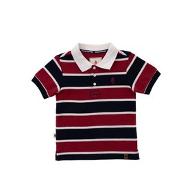 Polo Para Niño Manga Corta Algodón Pique Rojo Hush Puppies Kids