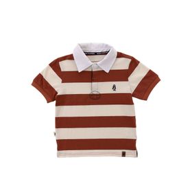 Polo Para Niño Manga Corta Algodón Marne Naranjo Hush Puppies Kids
