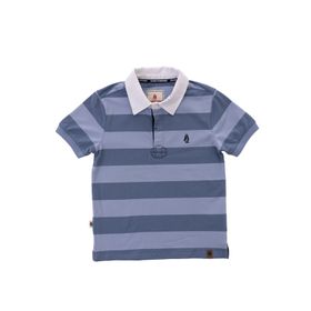 Polo Para Niño Manga Corta Algodón Marne Azul Hush Puppies Kids