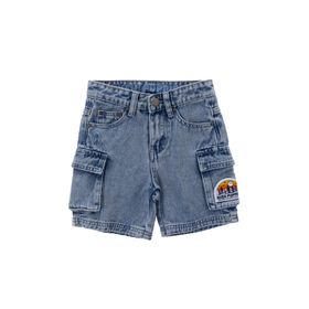 Short Para Niño Algodón Hemer denim Claro Hush Puppies Kids