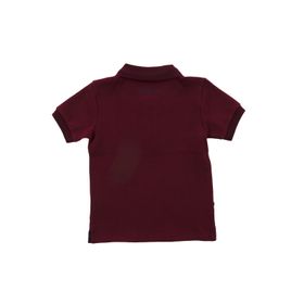 Polo Para Niño Manga Corta Algodón Unkel Burdeo Hush Puppies Kids
