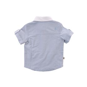 Camisa Para Niño Manga Corta Algodón Coburgo Celeste Hush Puppies Kids