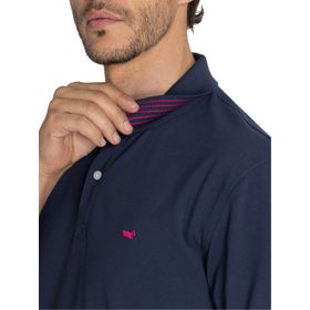 Polo Manga Corta Algodón Pima Para Hombre Mitchell Azul Rockford