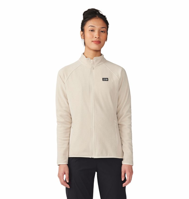 Polar-Para-Mujer-Tecnico-Microchill™-Full-Zip-Beige-Mountain-Hardwear