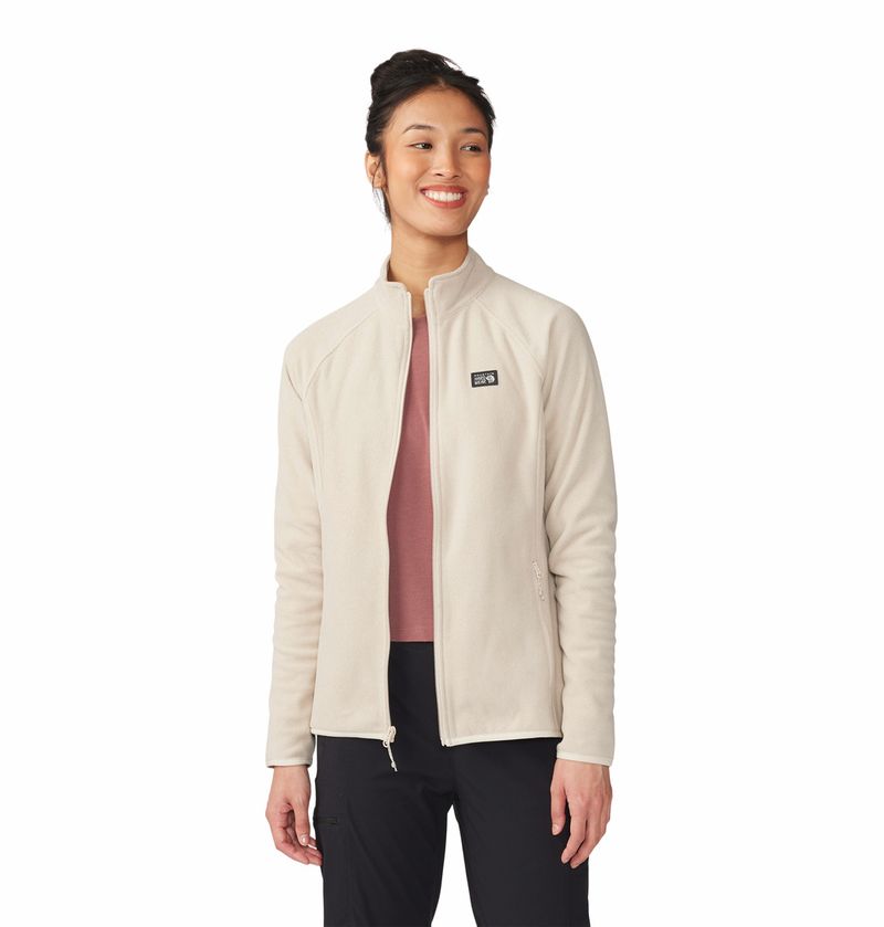 Polar-Para-Mujer-Tecnico-Microchill™-Full-Zip-Beige-Mountain-Hardwear
