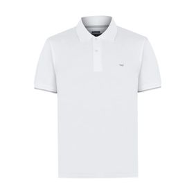 Polo Manga Corta Algodón Pima Para Hombre Mitchell Blanco Rockford