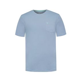 Polo Manga Corta Algodón Orgánico Para Hombre Basicpoc Azul Rockford