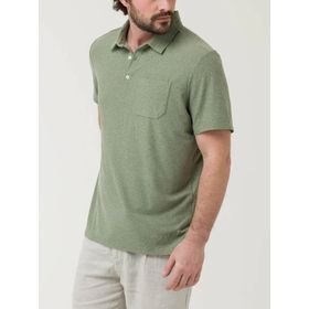 Polo Manga Corta Poliéster Reciclado Para Hombre Trento Verde Rockford