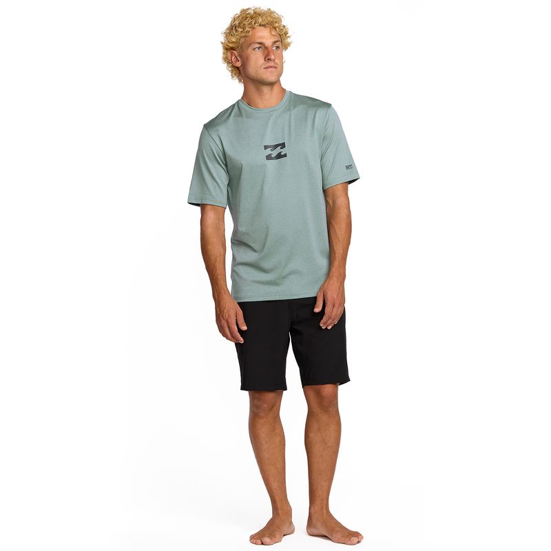 Lycra-Para-Hombre-Manga-Corta-All-Day-Wave-Celeste-Billabong