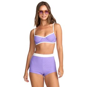 Bikini Top Para Mujer Bikini Top Tanlines Tami Uwire Morado Billabong