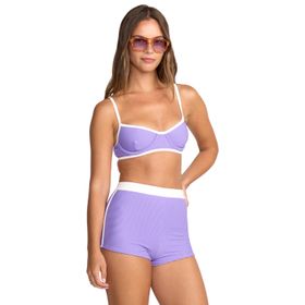 Bikini Top Para Mujer Bikini Top Tanlines Tami Uwire Morado Billabong