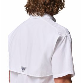 Camisa Para Hombre Manga Corta PFG Bahama™ II Blanca Vestuario