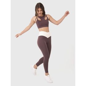 Legging Para Mujer Ankle Eva Marrón Bsoul