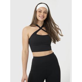 Bra Para Mujer Cross Back Crop Negro Bsoul