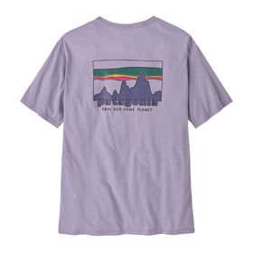 Polo Manga Corta Para Hombre '73 Skyline Organic T-Shirt Morado Patagonia