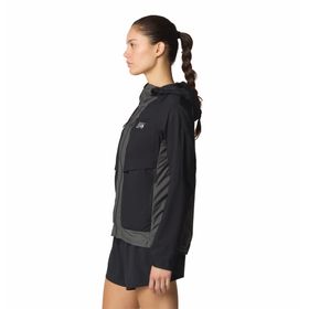 Casaca Para Mujer Cortavientos Kor Airshell™ Negra Mountain Hardwear