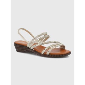 Sandalia Para Mujer Sintetico Sora Metalizado Hush Puppies
