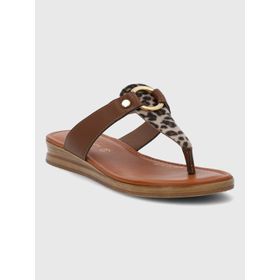 Sandalia Para Mujer Sintetico Furdo Café Hush Puppies