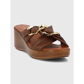 Sandalia Para Mujer Sintetico Juvara Café Hush Puppies