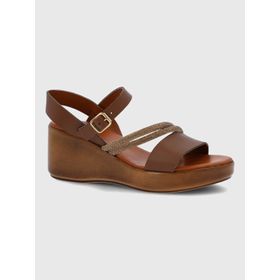 Sandalia Para Mujer Sintetico Palmerino Café Hush Puppies
