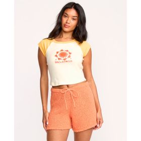 Polo Para Mujer Polo Beach Club Babe Amarillo Billabong