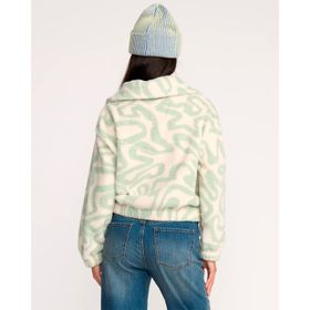 Polera Para Mujer Polera Barra Half Zip Verde Billabong