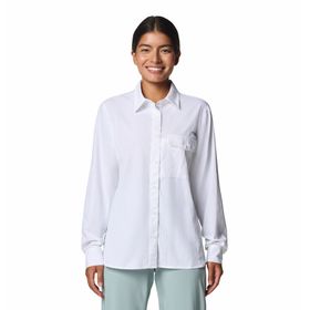 Blusa Para Mujer Manga Larga PFG Wild Cast™ Blanca Vestuario