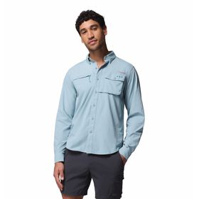 Camisa Para Hombre Manga Larga PFG Wild Cast™ Celeste Vestuario