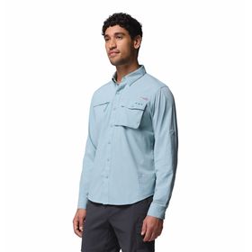 Camisa Para Hombre Manga Larga PFG Wild Cast™ Celeste Vestuario